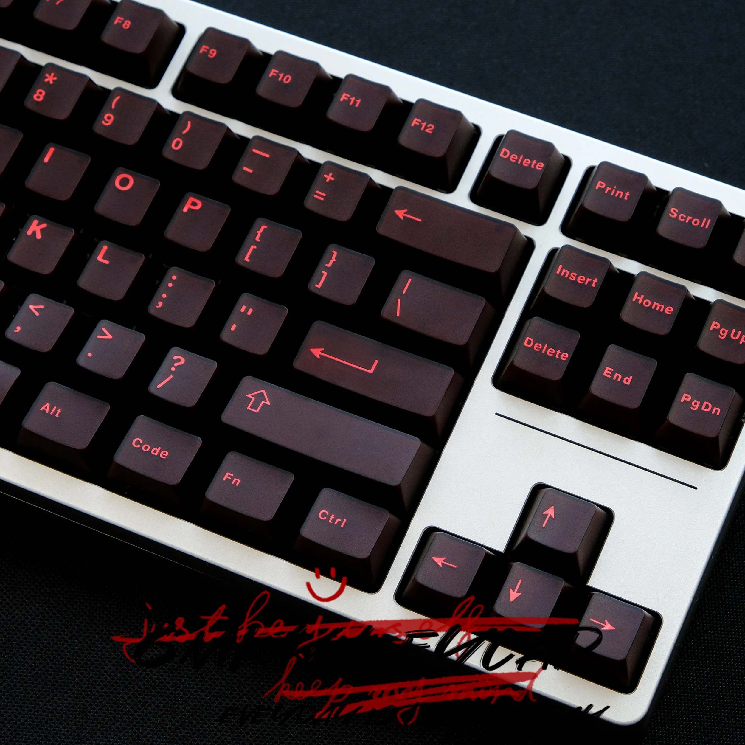 Imagem -05 - Gmky Semitransparentes Keycaps Perfil Cereja Double Shot Abs Font Pbt Keycaps Teclado Mecânico Interruptor mx