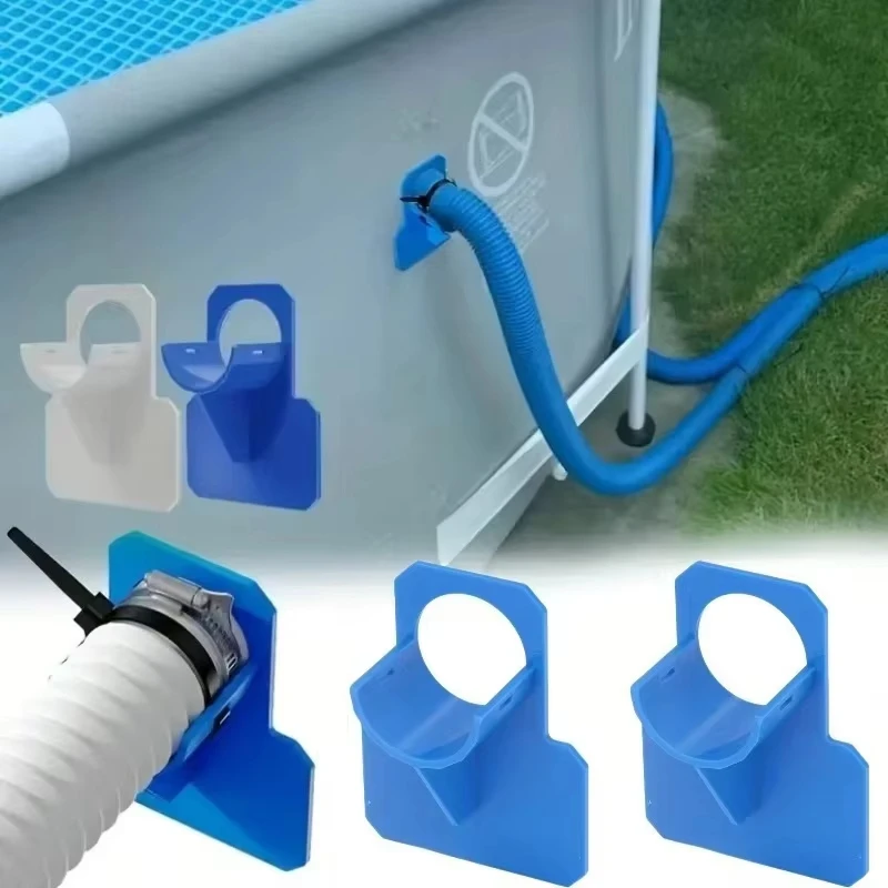 Support de tuyau de piscine - Empêche le tuyau de s'incurver et de tomber, compatible avec diverses marques de piscines hors sol, facile à installer