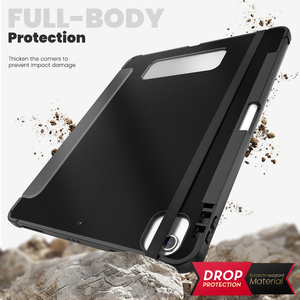 

TPU Tablet Cases for iPad Air Pro 13 Air13 2024 Cover For iPad Pro 12.9 6th 5th 3rd 4th Case PU Leather Stand Auto Sleep Shell