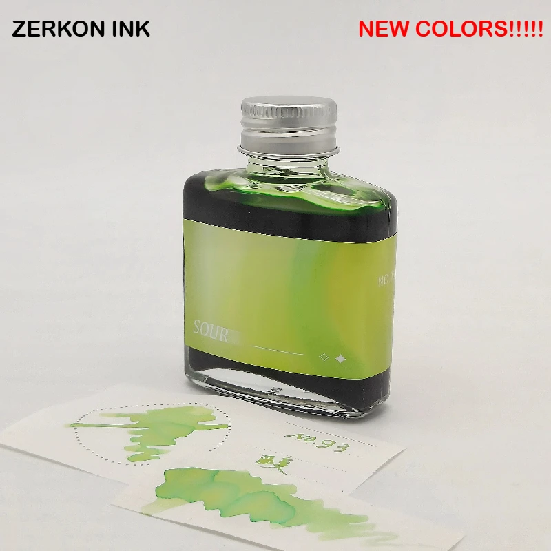 Zerkon ink 5ml 59 Colors Sheen Fountain Pen Ink Gradient Color Ink for Majohn JINHAO Hongdian School Supplies Stationery