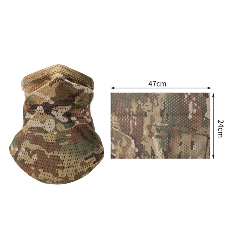 شبكة كبيرة يندبروف منديل كامو قناع الرقبة الجراب غطاء الوجه باندانا الشمس بارد تنفس الدراجات المشي لمسافات طويلة التخييم وشاح أنبوبي #6
