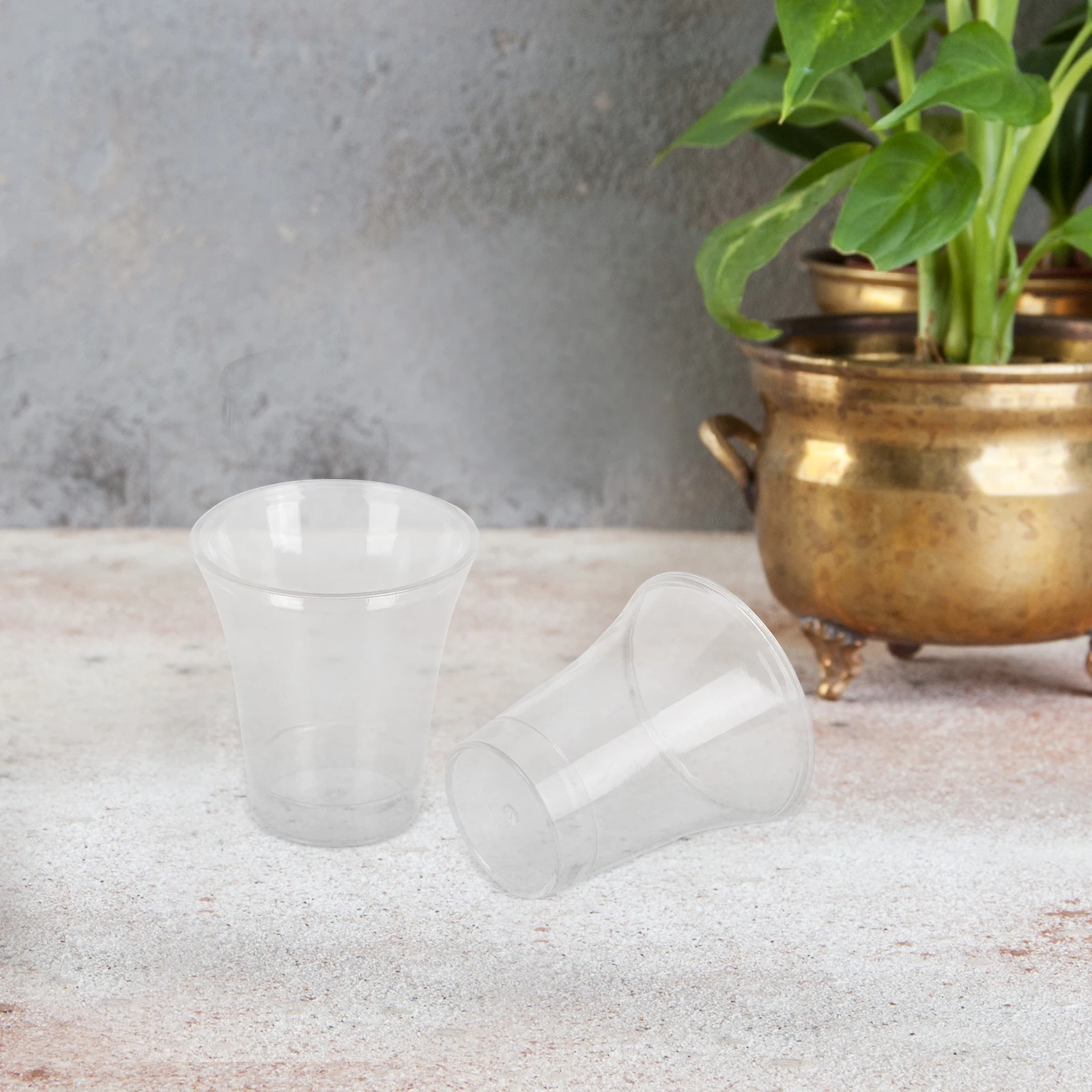 

200pcs Holy Communion Cups Disposable Plastic Sacrament Supplies Church Clear DrinkingReusable Baptismal Glasses Standard