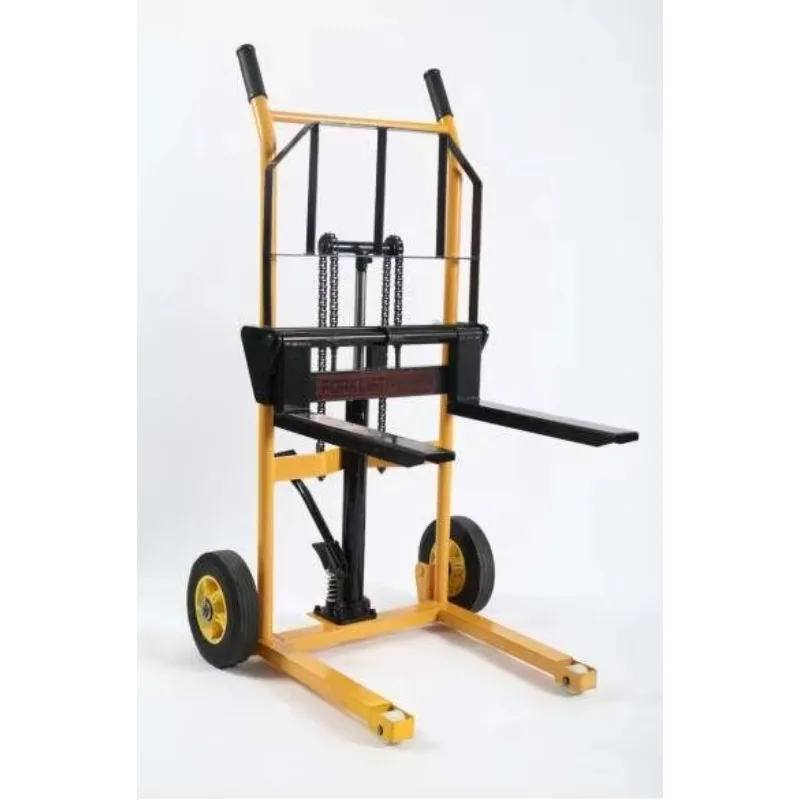 Hydraulic Stacker for Storage  200KG 0.9M Flat Hand Forklift Stackers Reclaimers Mini Manual Hydraulic Electric Stacker