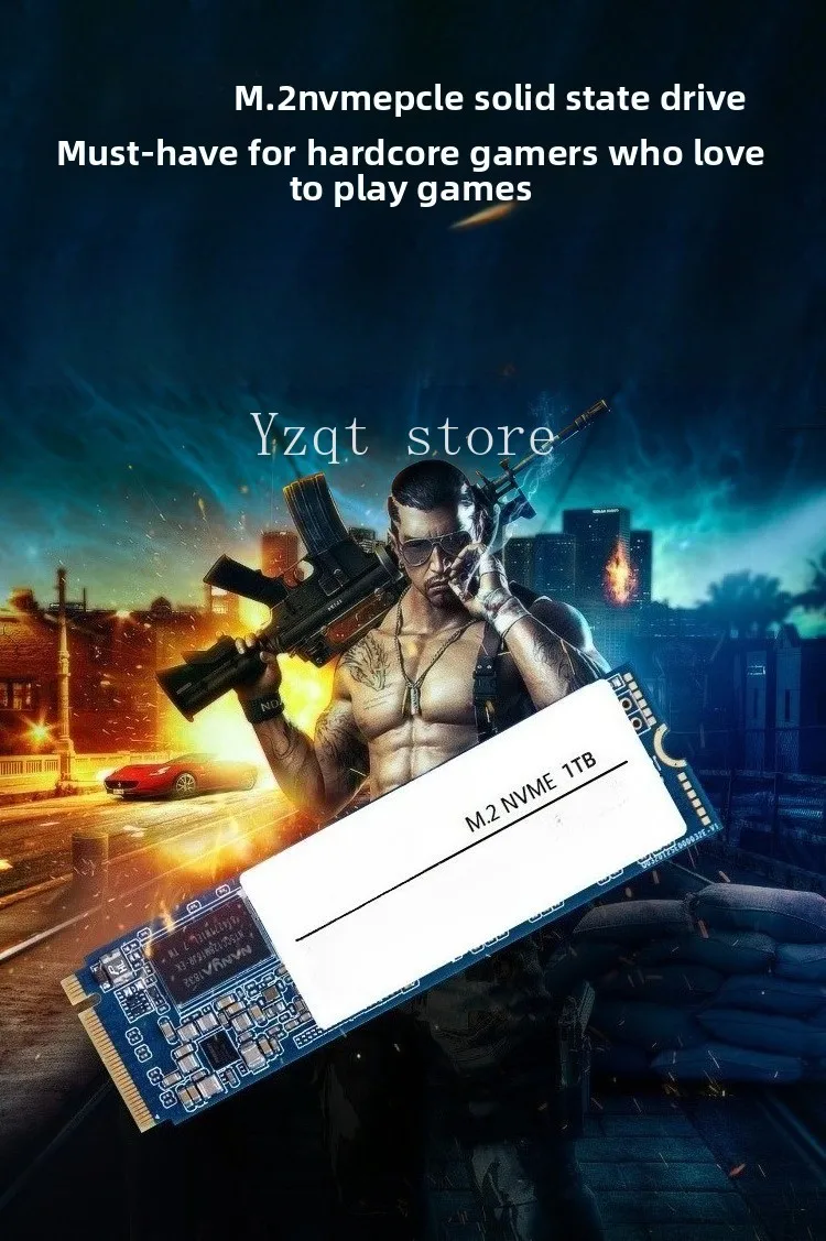 2TB PCIe M.2NVMe SSD 128G256G512G1T Desktop Notebook SSD