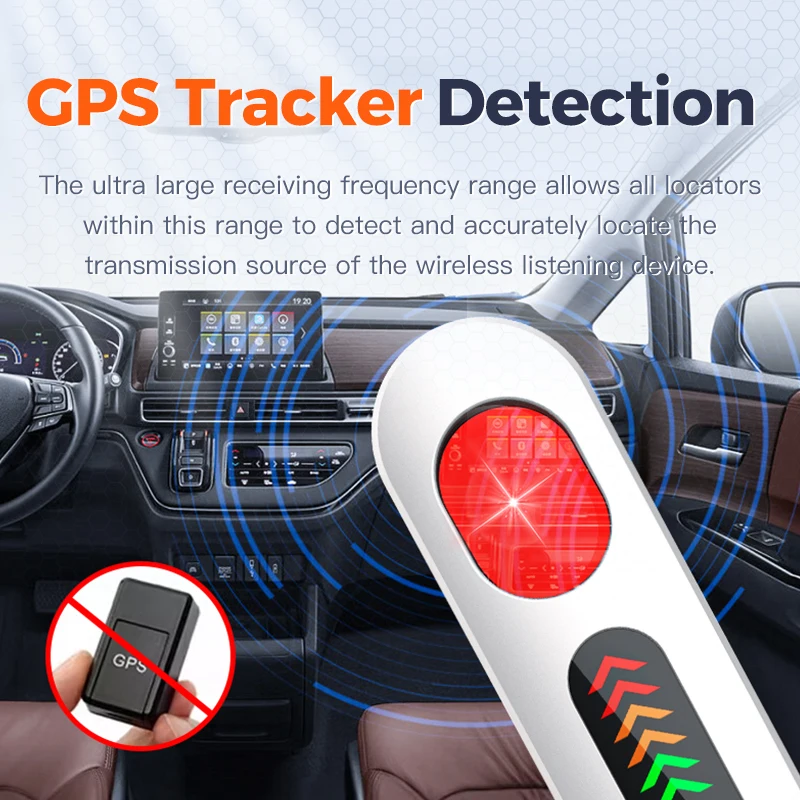 Anti Spy Hidden Camera Detector Home Alarm Spy Gadgets Professional Wireless Infrared Car GPS Tracker Detector Search Devices