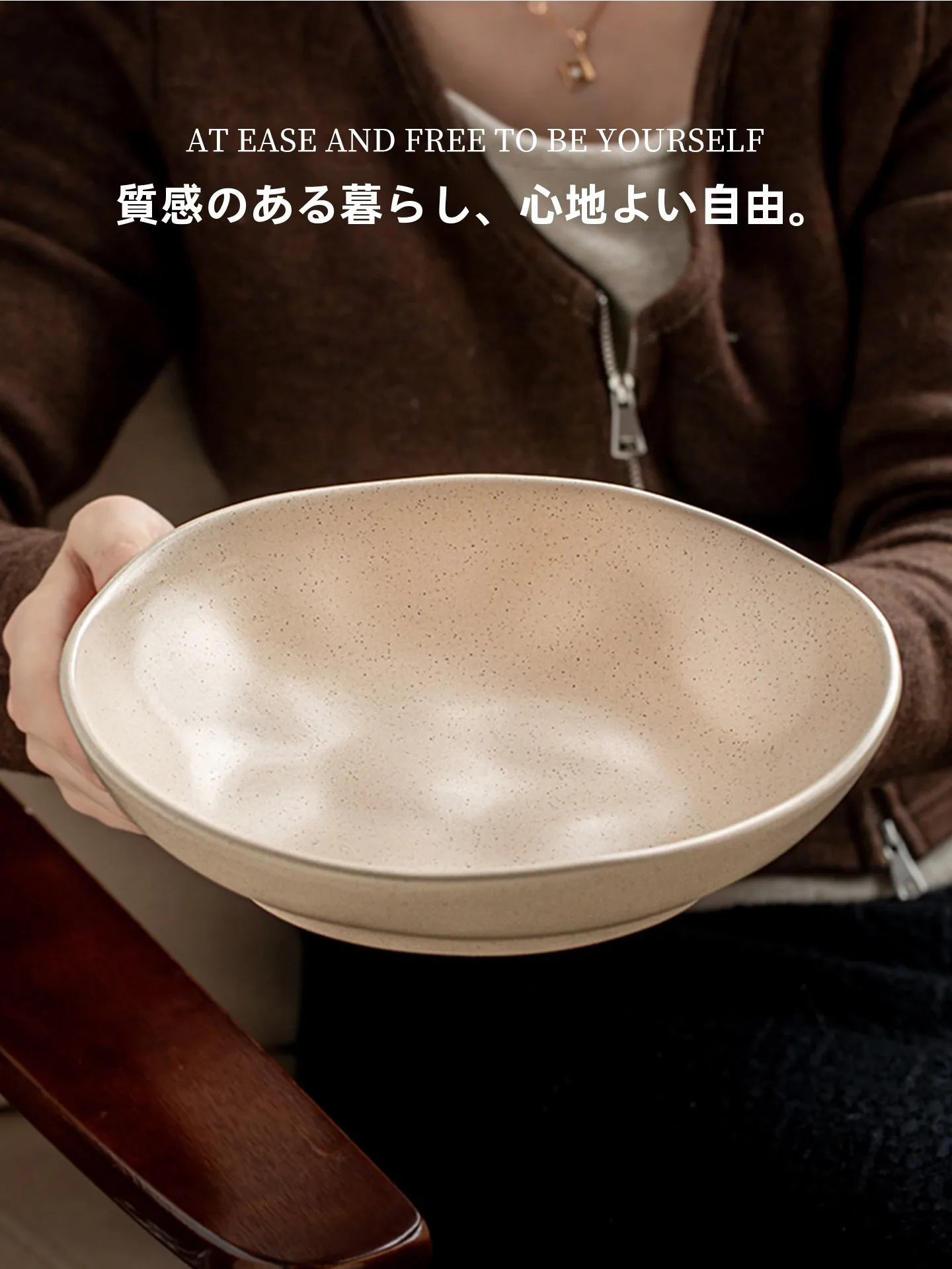 large-85-inch-ceramic-salad-bowl-unique-shape-sesame-glaze-home-dining-utensils-round-straight-sided-dinnerware-bowl