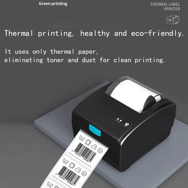 ZJ-8610 Bluetooth Thermal Label Printer - High-Speed 3-inch Barcode & E-commerce Shipping Label Printer