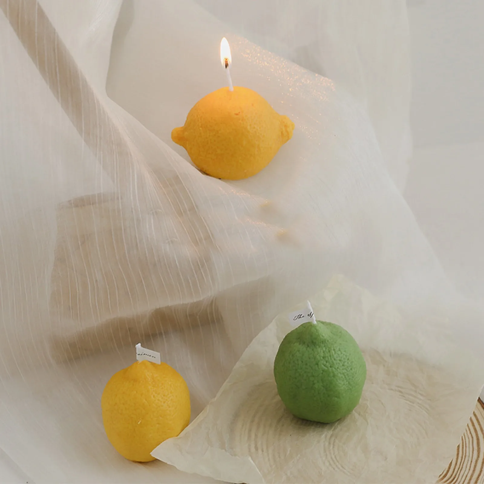 Cute Candle Ornaments With Creative Fruits Shaped Designs For Birthday Party Aromatherapy Candles Large Size Decorations