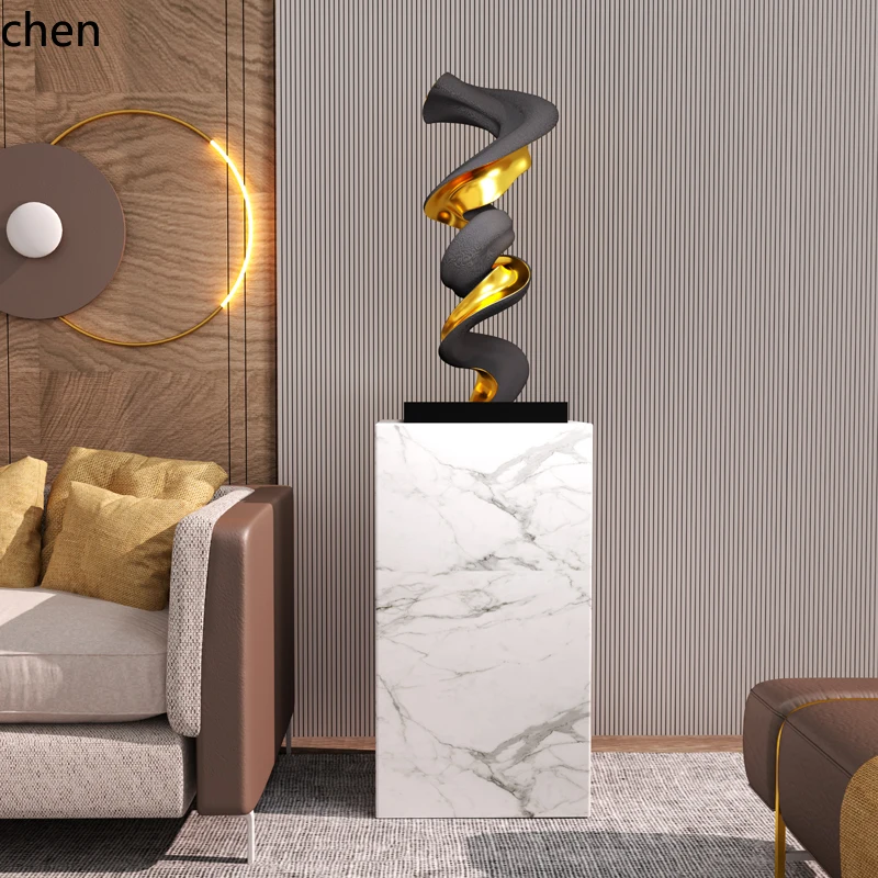 ZML  Modern Light Luxury Sculpture Large Floor Ornament for Living Room, Entrance, Hotel Lobby Artwork