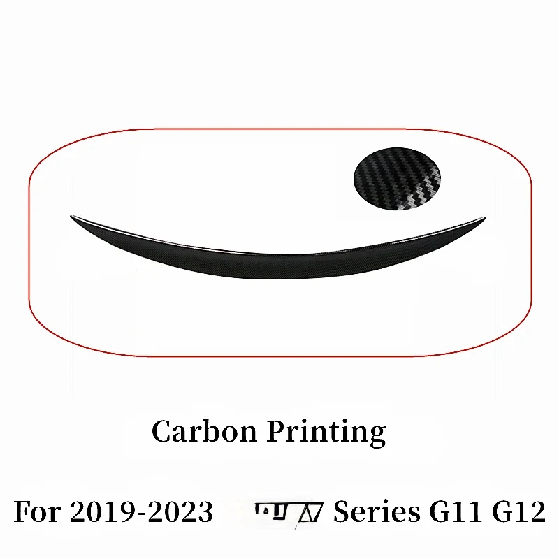 High Quality Universal Ducktail Rear Trunk Lip Spoiler Wings Glossy Black Carbon Look Luxury Sedan Sport Styling Exterior Ac