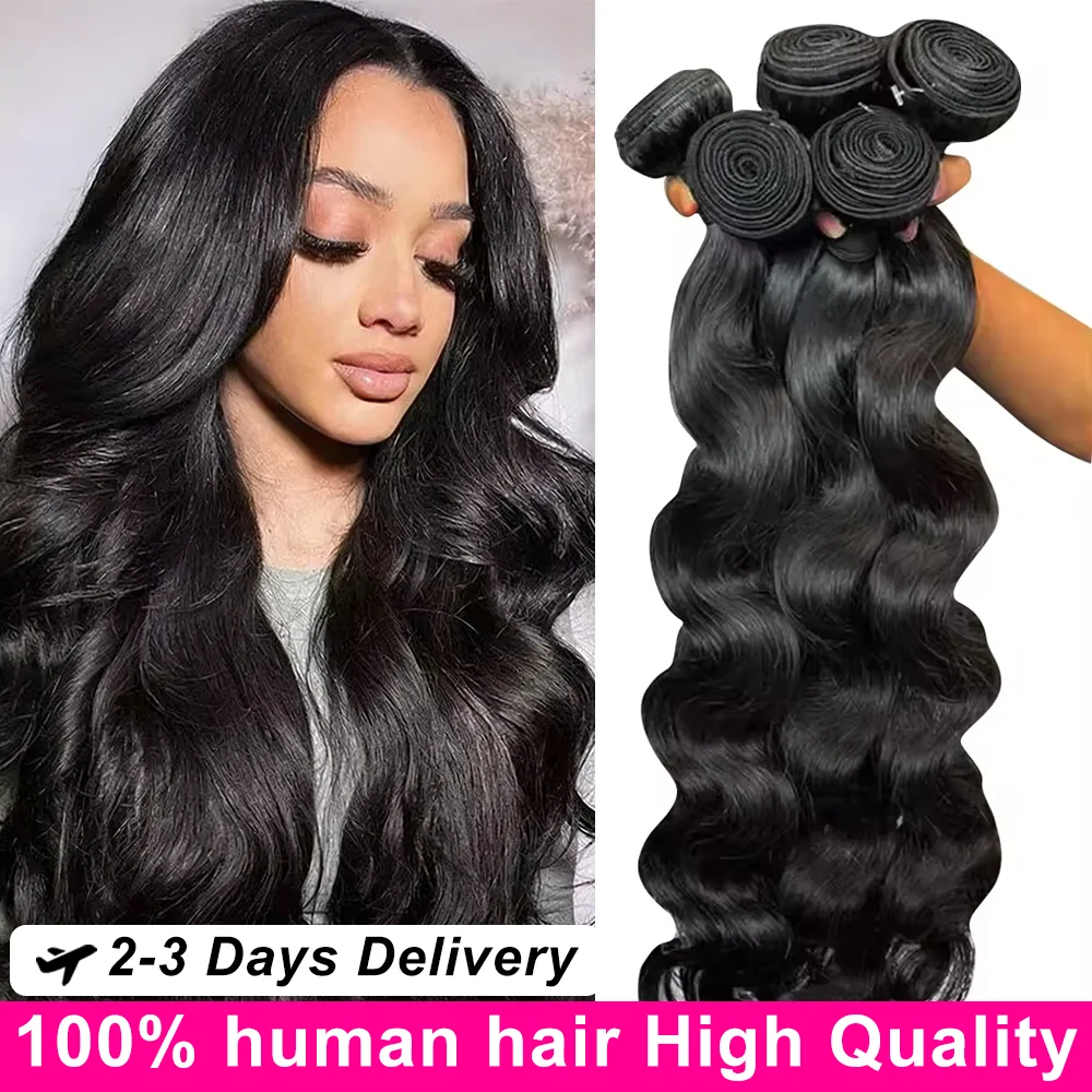 

16A Пучки объемных волн 100% качество человеческих волос 40 дюймов Бразильские волосы девственного плетения 3 4 5 шт. Необработанные пучки волос для женщин