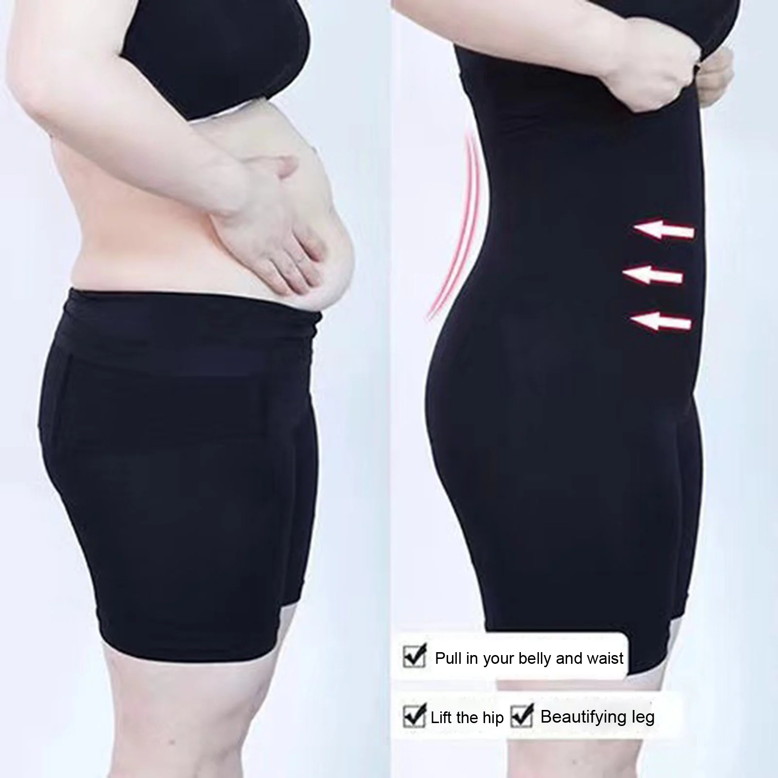 Breathable Body Shaping Shorts High Waist Tummy Control Butt Lifter Shorts for Women Safety Pants Body Shaper for Female