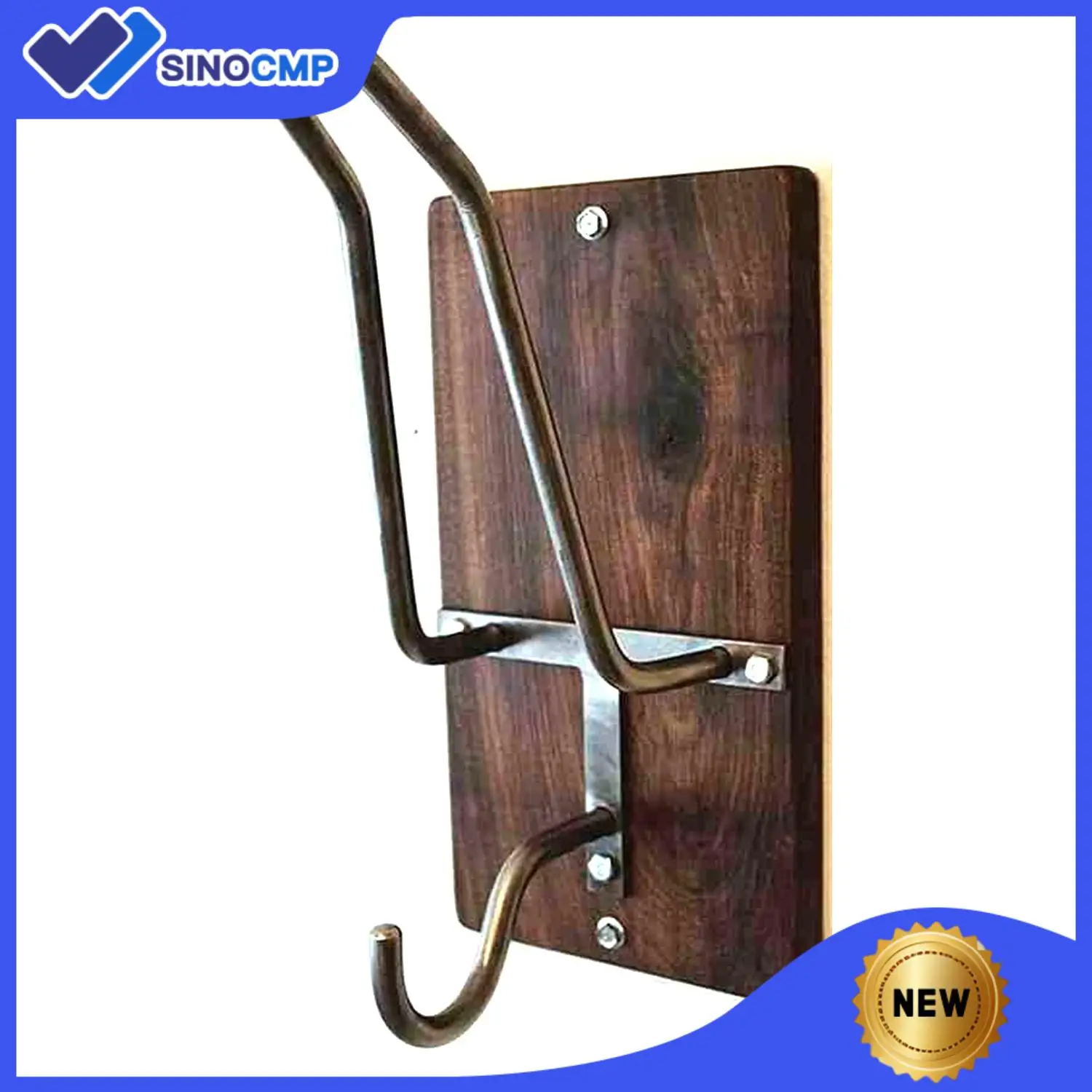 

Кронштейн для мотоциклетного шлема Прочная прочная глянцевая краска Простая установка с винтами для различных шлемов и шапок для крючка для шлема