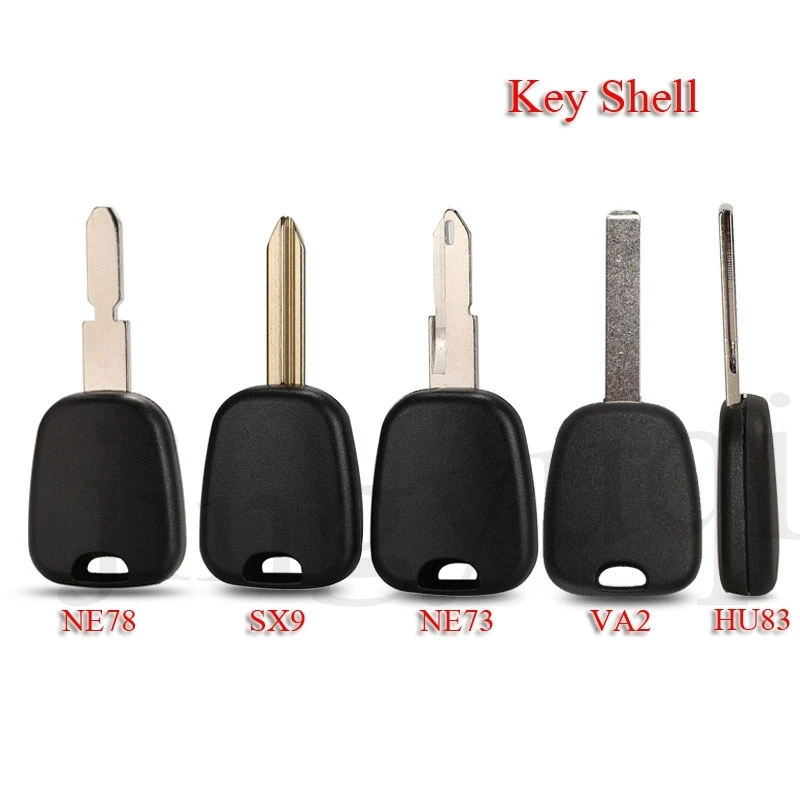 jingyuqin Transponder Car Key Shell For Citroen C2 C3 C4 For Peugeot 106 107 307 207 306 406 VA2 HU83 SX9 NE73 NE78 Case Cover