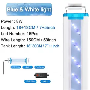 Erweiterbarer wasserdichte Clip für superschlanke LED -Aquariumlichtbeleuchtung Wasserleuchte Lampe Lampe 6 Hauptverkäufe Leuchte für Wassermann Riff - №6