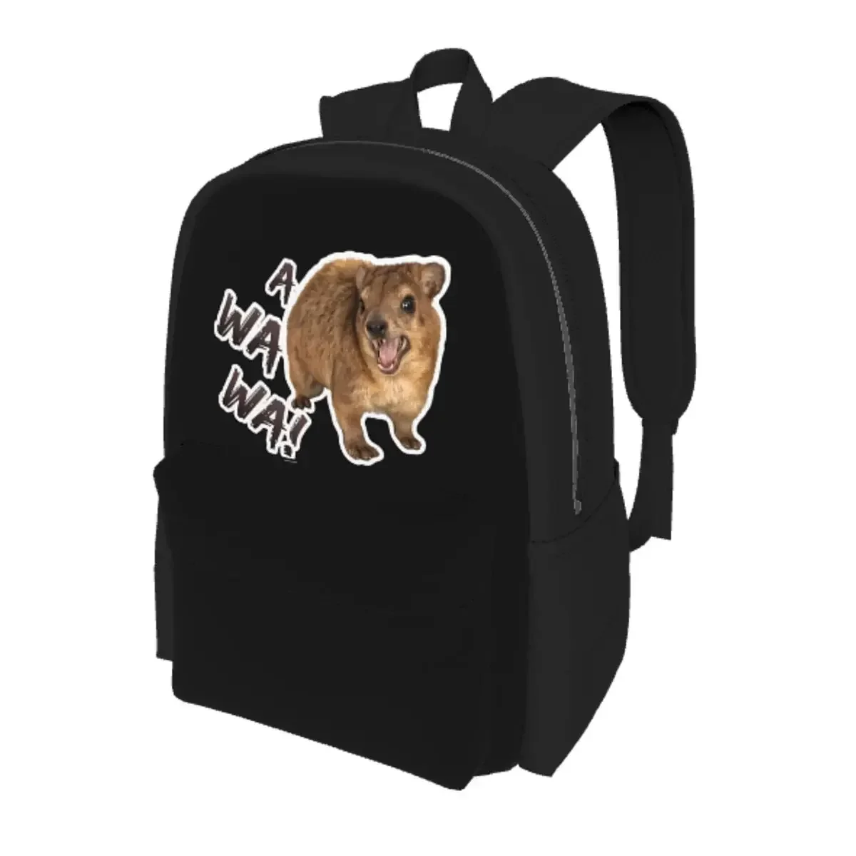 Awawa Angry Screaming Rock Hyrax Student Backpack School Bag Hiking Travel Daypack for Men Women Bookbag Shoulder Bags