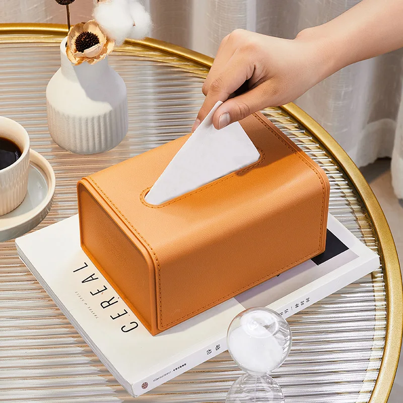 Light Luxury Tissue Holder Nordic High Quality Toilet Paper Box Home Table Square Napkin Container Wet Tissue Paper Organizer