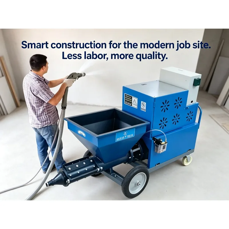 Automatic Electric Wall Concrete Cement Plastering Mortar Plastering Spraying Machine Sprayer Rendering Spraying Machine