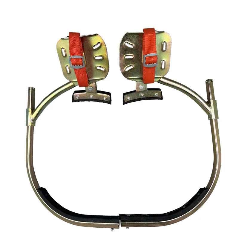 Triangular Anti-Slip Electrician Pole Climbing Foot Hooks Wear Resistant Climbers For Cement Utility Power Pole Maintenance Work