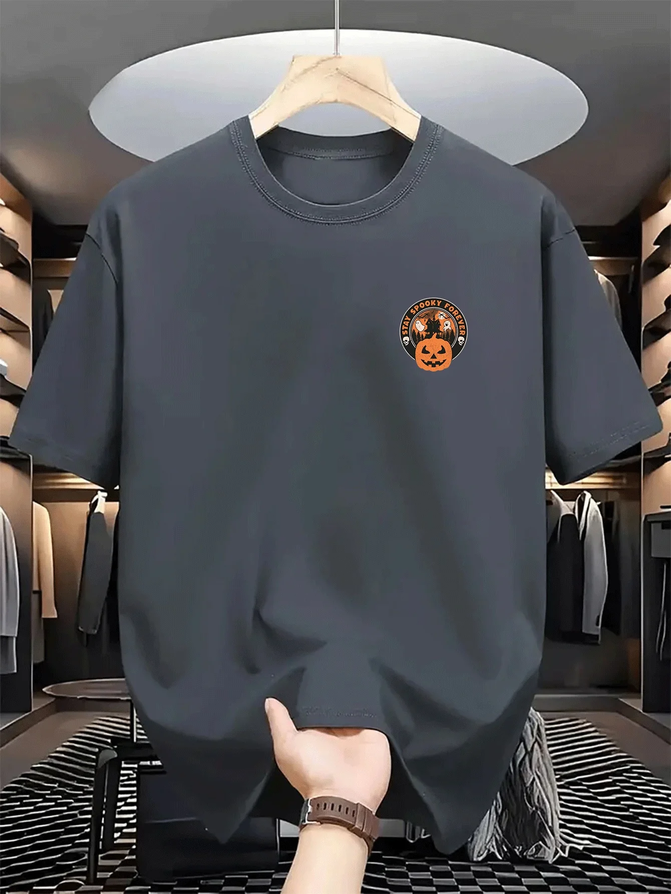A Single Men'S Short-Sleeve T-Shirt with a Round Neck, Dry And Comfortable, Neat for Summer, Made of Soft Fabric with a Luxuriou
