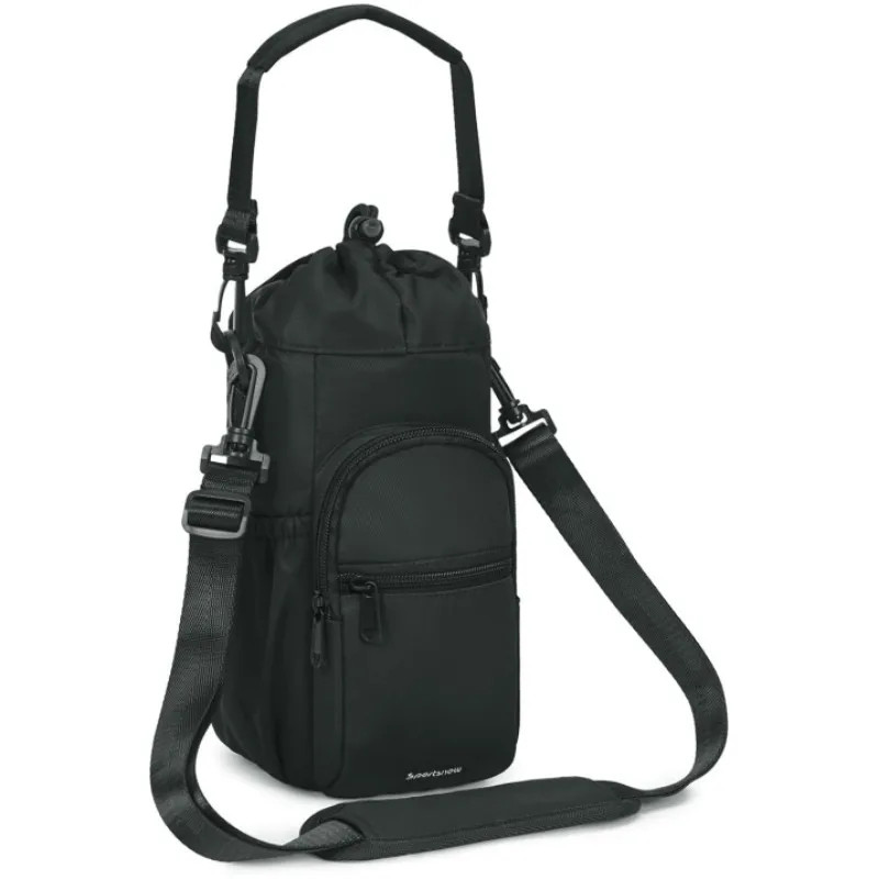 Water Bottle Holder with Strap 40oz Water Bottle Pouch Insulated Water Bottle Carrier Sling Bag Outdoor Portable Storage Bag