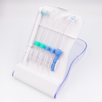 6pcs Flosser Tips and Storage Case Fit For Waterpik Oral Irrigator Standard Nozzle WP-100 WP-450 WP-250 WP-300 WP-660 WP-900