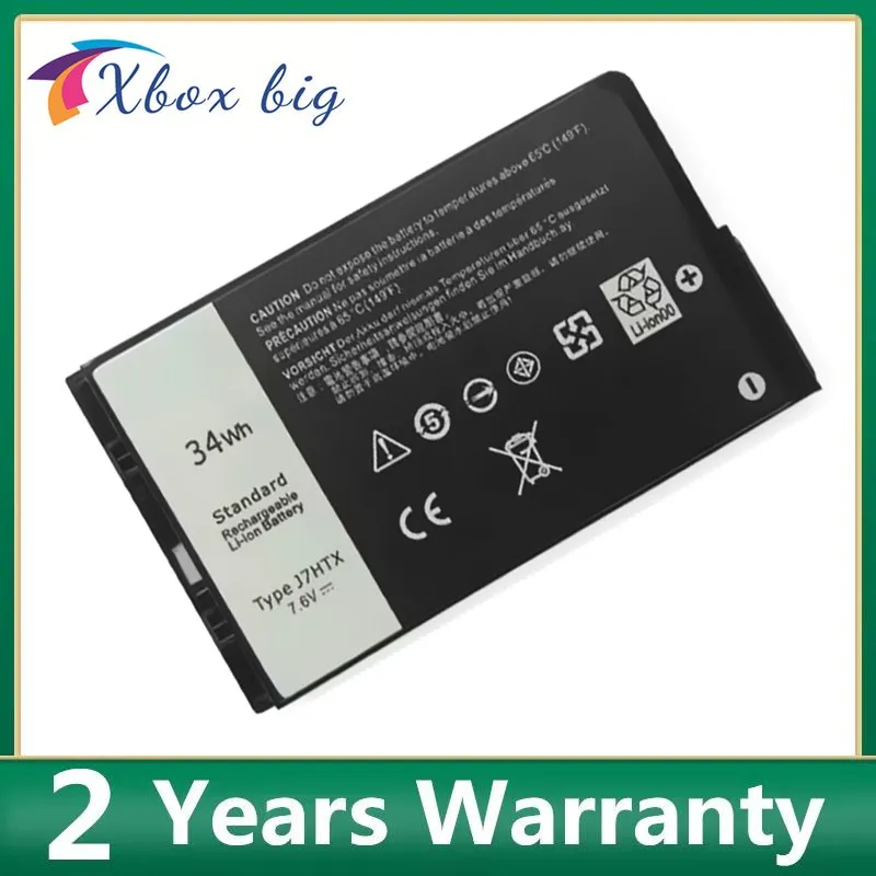 Bateria do Portátil Dell Latitude 7.4v 26wh 7xntr 7.6v 34wh J7htx 2jt70 Dell Latitude 12 7202 7212 7220 T03h001 T03h002 02jt70