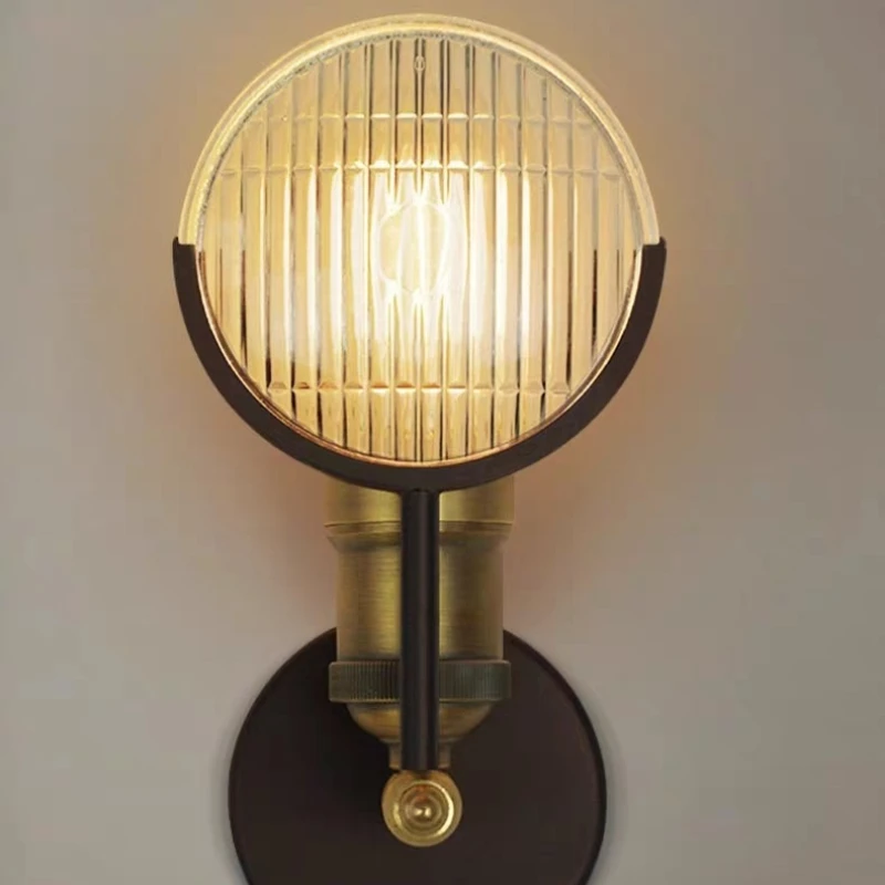 Living room personality creative retro industrial bedroom bedside dining room classic car wall lamp