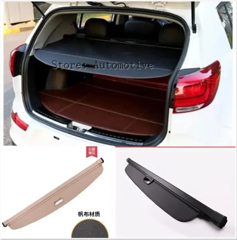 

Car Rear Trunk Security Shield Cargo Cover For KIA Sorento 2015.2016.2017 High Qualit Black Beige Auto Accessories