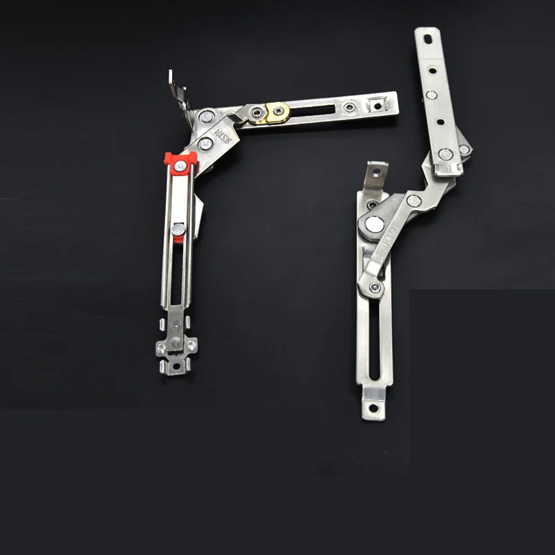 No-Drill Stainless Steel Invisible Hinge for Casement Windows 180 Degree Inward Opening Bridge Aluminum Door Dark Folded Leaf Ac