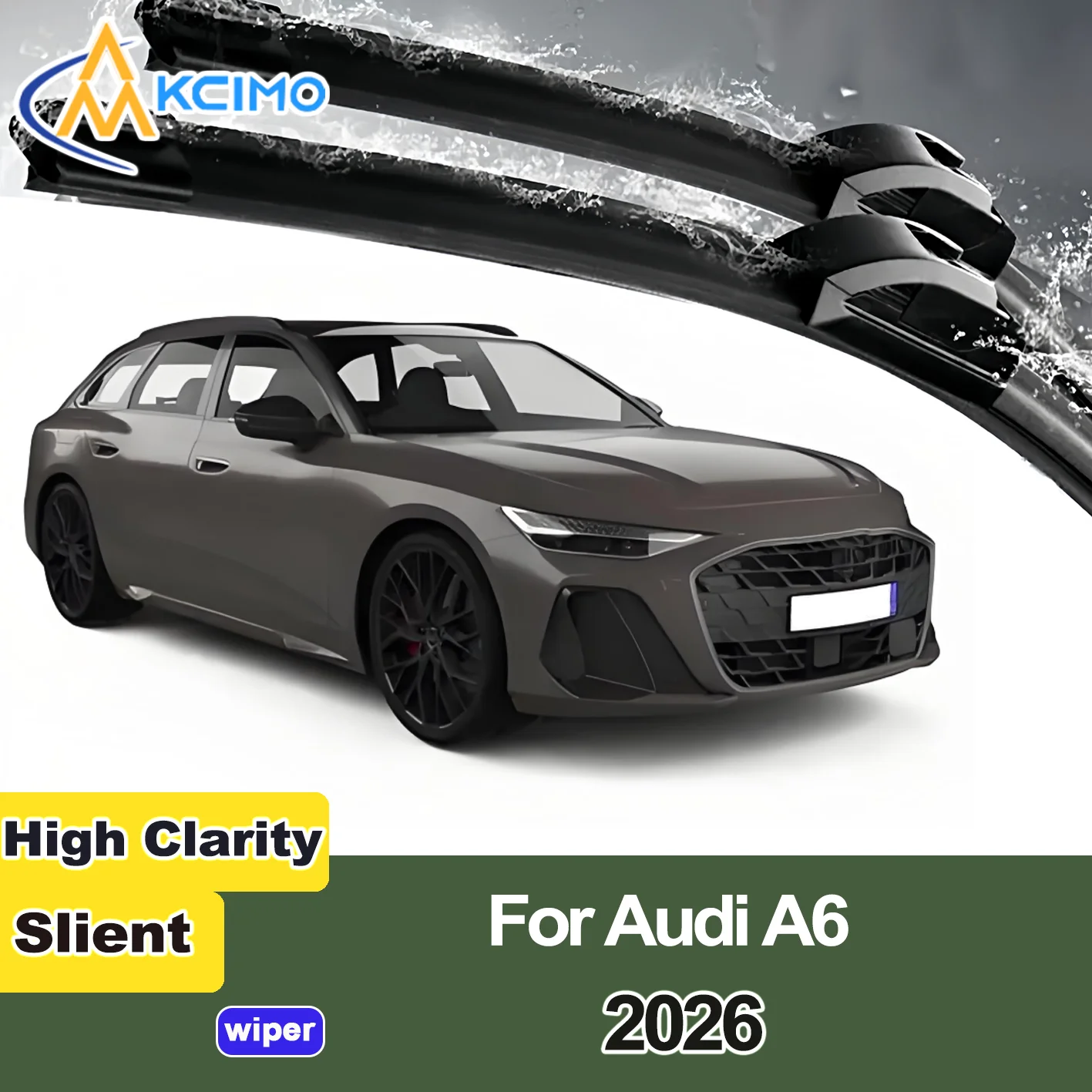 

KCIMO 2PCS New Front Windshield Wiper Blade for Audi A6 C9/4L 2026 Front Windshield Auto Wipers Blade Accessories 2026 Year