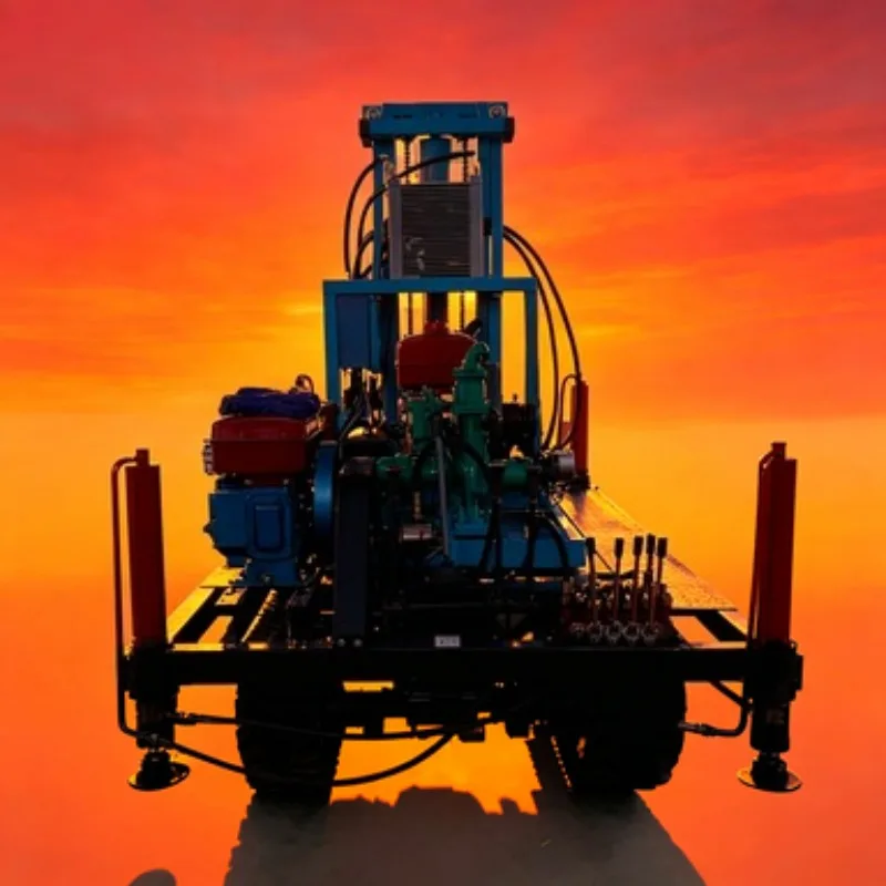 

200m Portable Drilling Rig | Diesel Hydraulic Pump System for Water Well Drilling Machine in Remote Areas