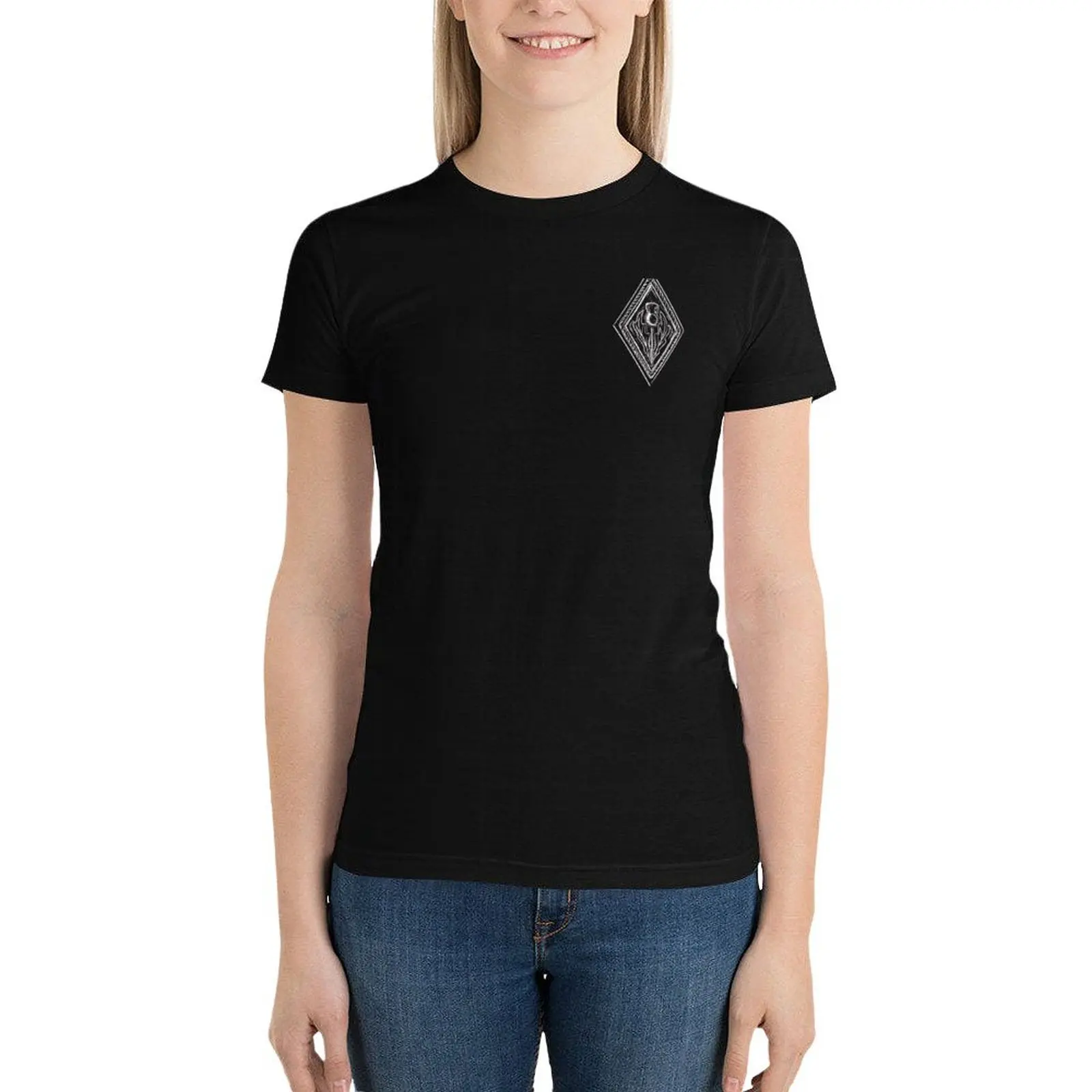 Highland Diamond Button - Dark Backgrounds T-Shirt shirts graphic tees hippie clothes tees white t-shirts for Women