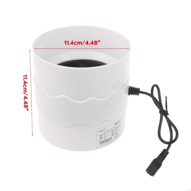 02dB 4 polegadas extrator ventilador baixo ruído linha drenagem hidropônico ventilador exaustão do soprador ar