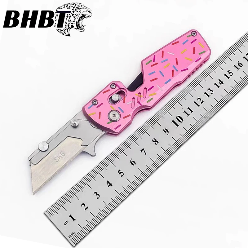 

BHBT Мини-складной нож, канцелярские принадлежности, многофункциональный инструмент, карманные ножи, EDC, резак для коробок, универсальный нож со сменными лезвиями