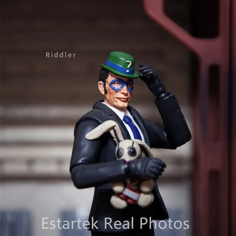 Estartek 1/18 Custom Riddler Head Sculpt for 3.75inch Action Figure DIY