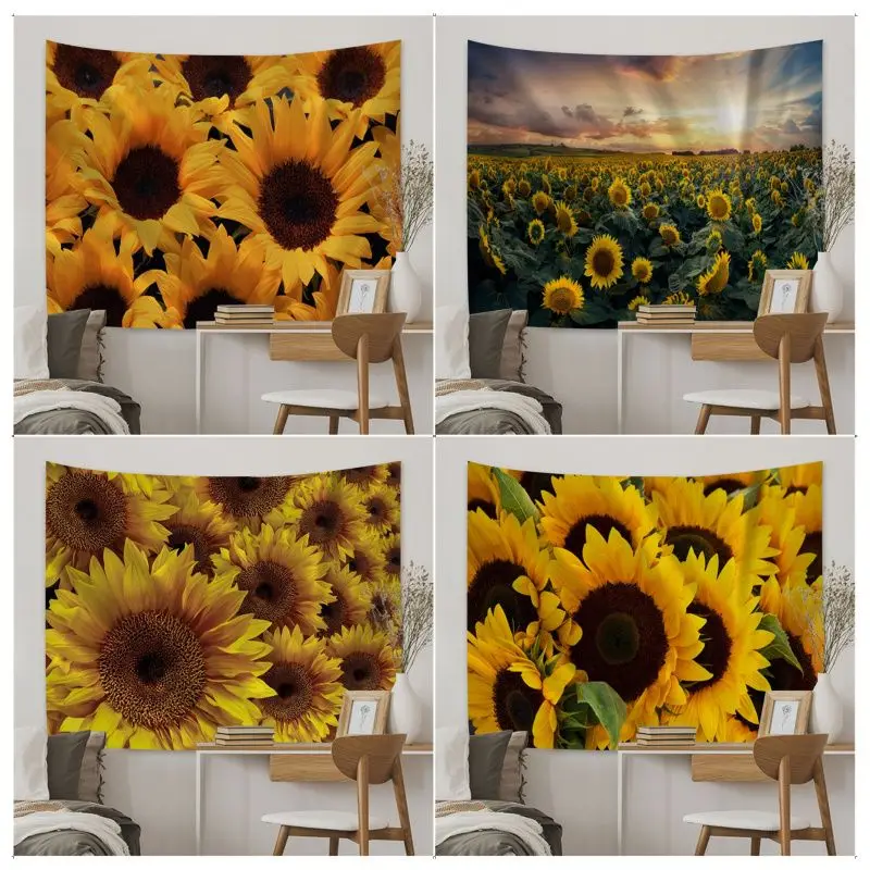 

Sunflower Tapestry Hanging Bohemian Tapestry Indian Buddha Wall Decoration Witchcraft Bohemian Hippie Cheap Hippie Wall Hanging