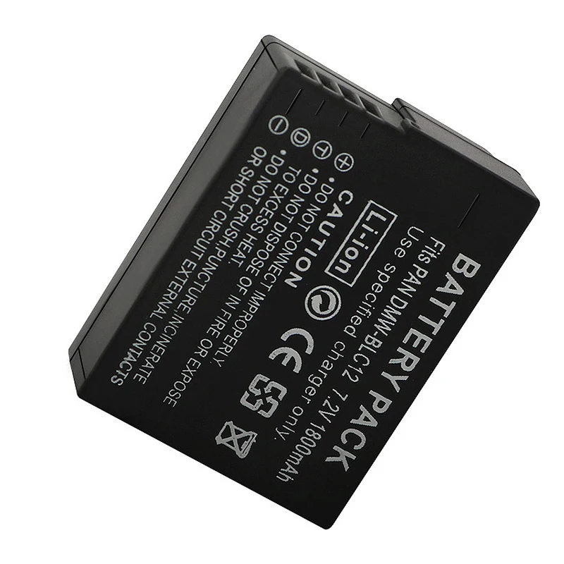 1800mAh Rechargeable Batteries DMW-BLC12 BLC12E Battery + LCD USB Charger for Panasonic Lumix FZ1000 FZ200 FZ300 G5 G6 GH2 GX8