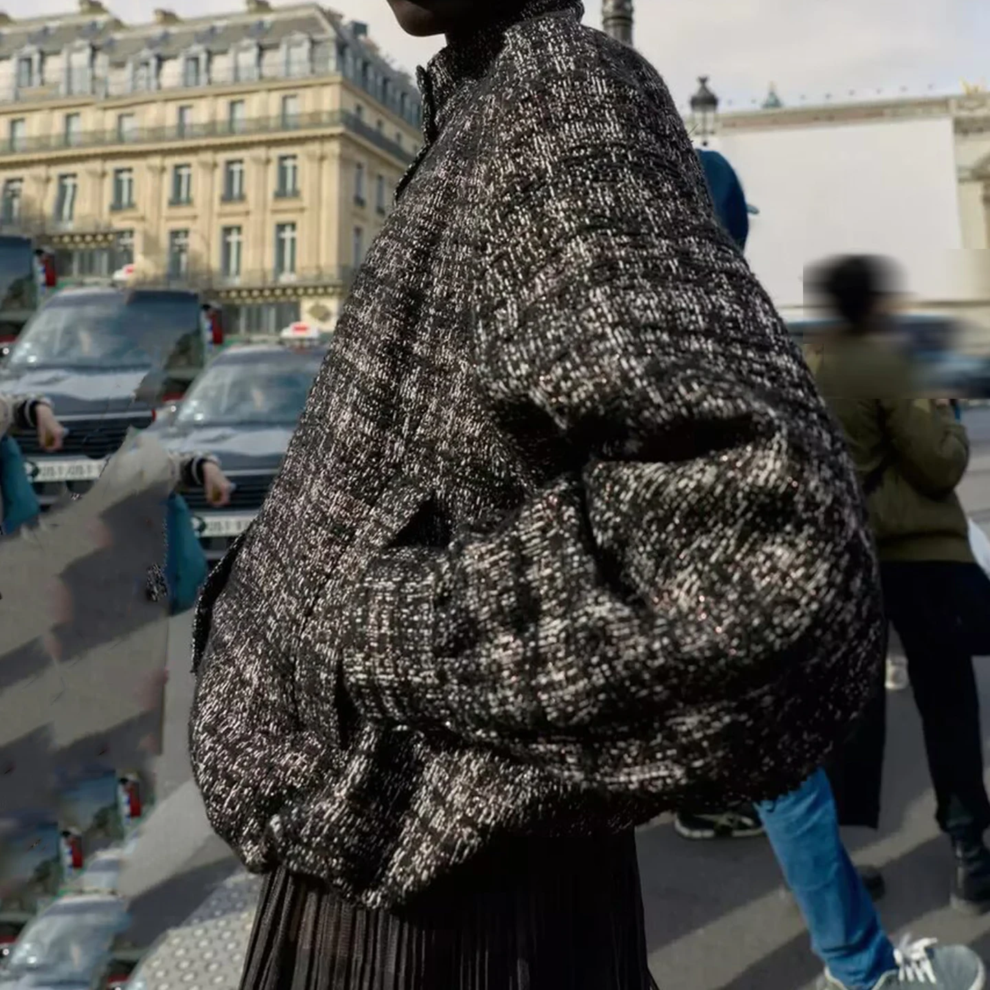 Z 2025 nouveau Faion métal couleur ligne Structure pilote Jaet vêtements d'extérieur pour femmes 92872 Sli tricots de chine