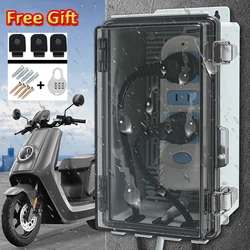 Waterproof Outdoor Electrical Box Outlet Plug Cover Cord Protector Plastic Connection Box for Power Strip Lights Pump Controller
