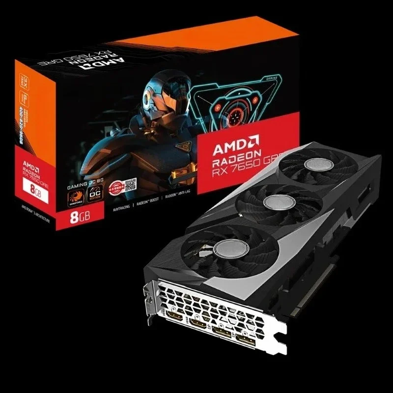 بطاقة رسومات RX7650 GRE GAMING OC 8G للألعاب الرياضية الإلكترونية