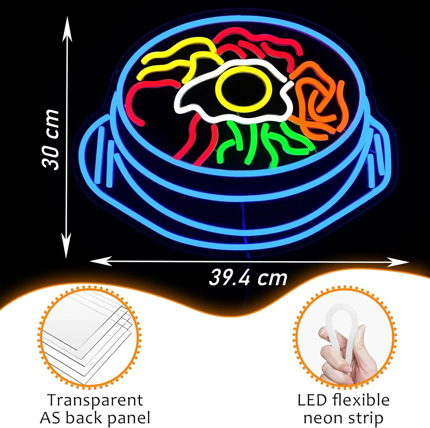 Bibimbap Neon Wall Sign Luci al neon dimmerabili per cibo coreano Ristorante Sala da pranzo Decorazioni aziendali Estetica Disegna regali unici