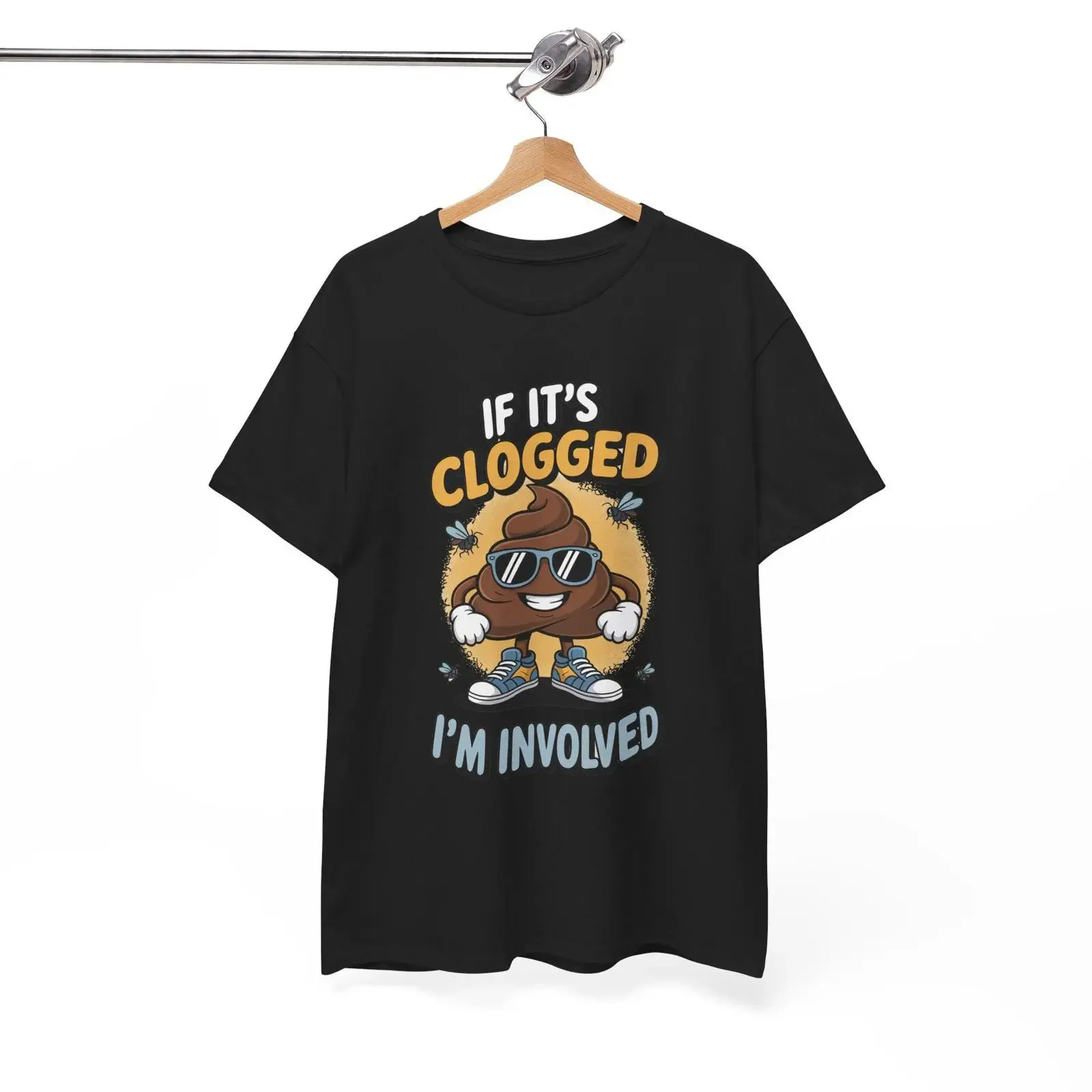 If It amp 39 s Clogged I m Involved Plumber Humor T Shirt vintage Washed Breathable Stylish graphic streetwear Soft fashion