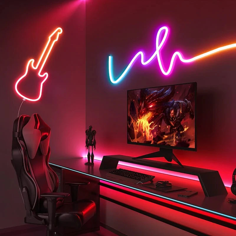 Tuya Smart Neon Sign 12V LED Strip Neon Lights WiFi Bluetooth RGB Life Tape Room Decor Alexa Google Home Fita De Led Inteligente