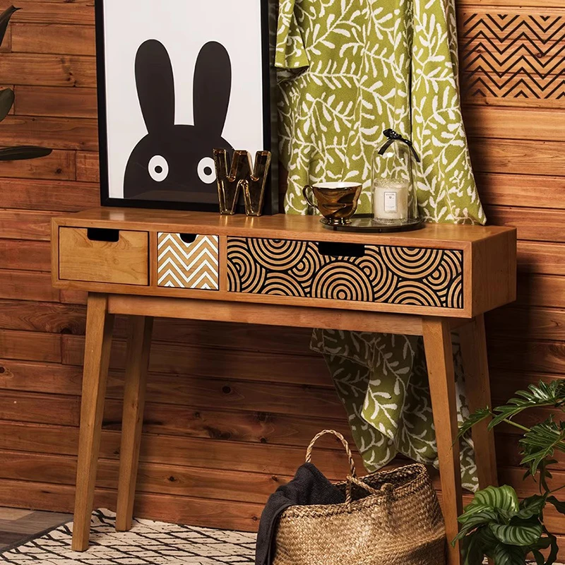 طاولة وحدة التحكم الفاخرة للتخزين، تصميم ممتاز، مدخلات تخزين الطاولة، أثاث غرفة المعيشة Muebles Recibidores De Entrada