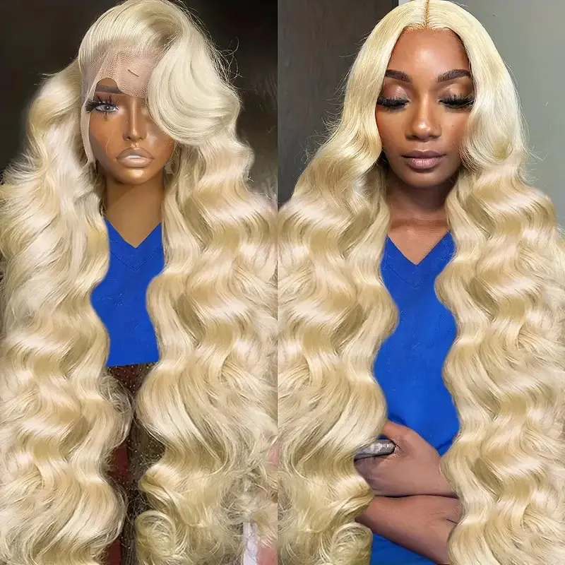 Rosabeauty Blonde Wig 613 Body Wave HD Lace Wig 13x6 Human Hair Wigs 5X5 Glueless Ready Wear 13X4 Frontal Water Wave 250 Density