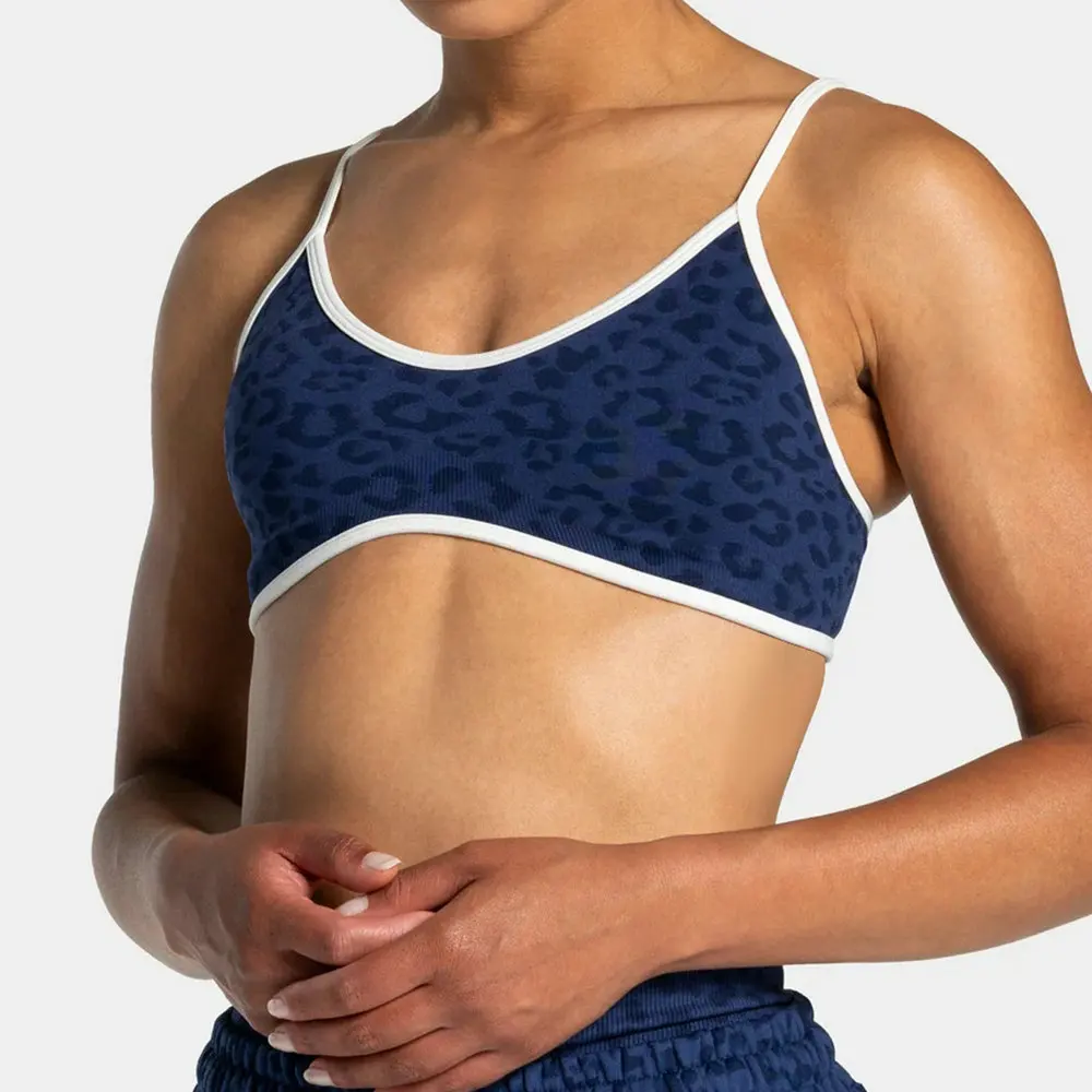 Pericic Sport-BH mit Leopardenmuster für Damen, atmungsaktiv, weich, bequem, hochelastisch, Push-up, für Fitnessstudio, Yoga und Training. – Detail 7