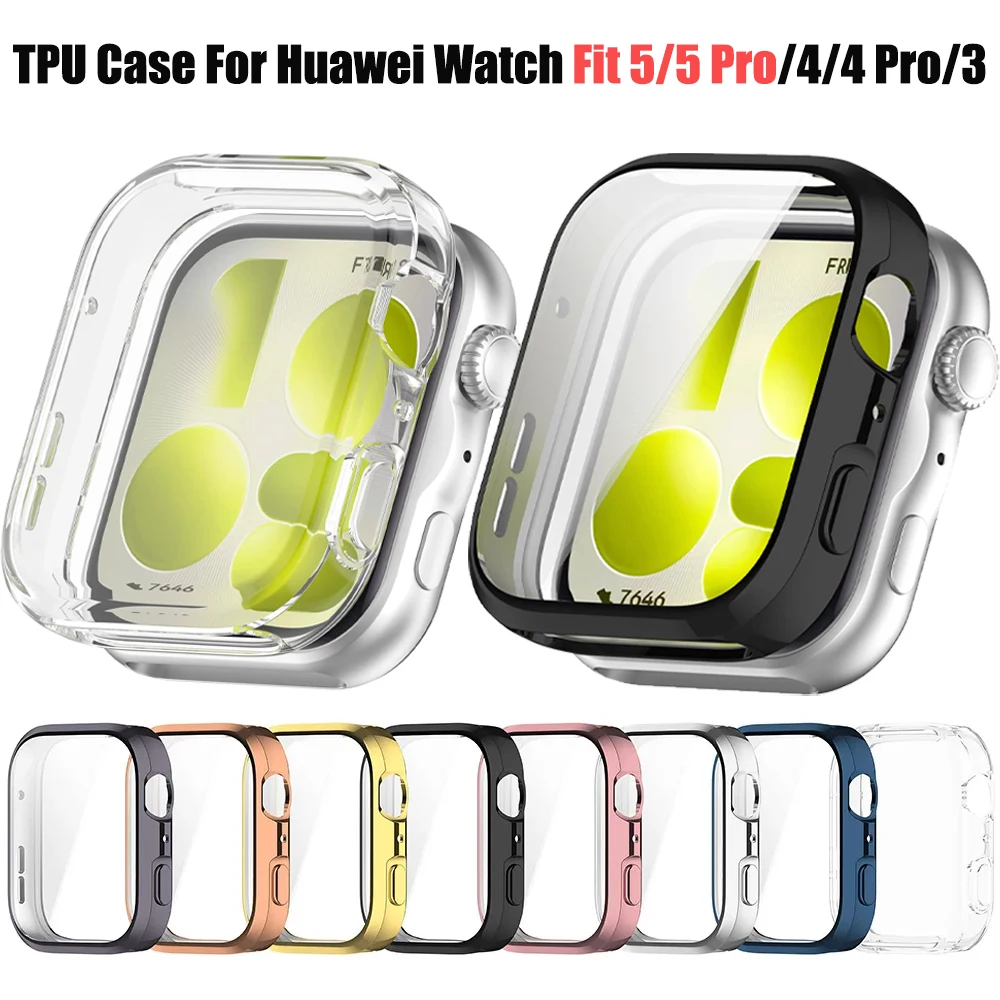 PC Protection Case Shockproof Cover for Huawei Watch Fit 3 4 5 for Huawei Fit4 Pro/Fit 5 Pro Smartwatch Shell Frame Accessories