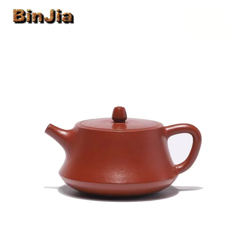 

200 мл традиционные фиолетовые глиняные чайники Исин, горшок ручной работы, чайник из сырой руды, грязевой чайник Чжу с ситечком, китайский чайный сервиз Цзыша, принадлежности