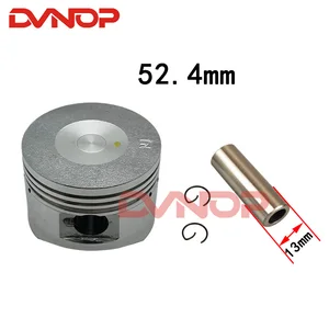 Motocicleta Pistão Anel Pin Set Kit, Montagem para 110cc ATV Dirt Bike, vai Kart, K082-004, 13mm, 52,4mm 8 principais vendas pistão 4mm - №2